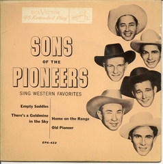 Sons of the Pioneers, Sing Western Favorites, RCA EPA-422